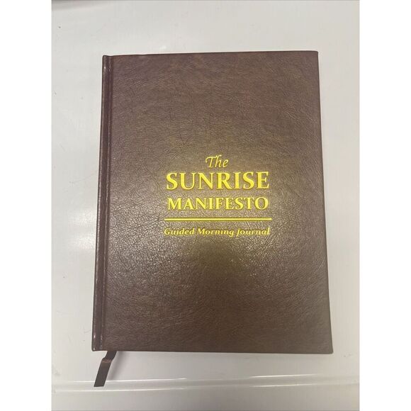 Salt Wrap The Sunrise Manifesto Guided Morning Journal  Reflection Self-Care - Picture 1 of 10